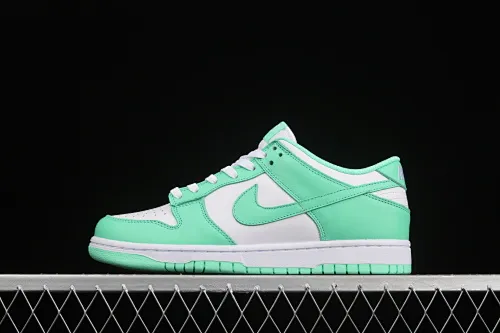 All categories Nk SB Dunk series Nk SB Dunk Low low-top sneakers J version Nk SB Dunk Low "White/Green Glow" "Tiffany green and white" dunk series low-top casual sports skateboard shoes DD1503-105